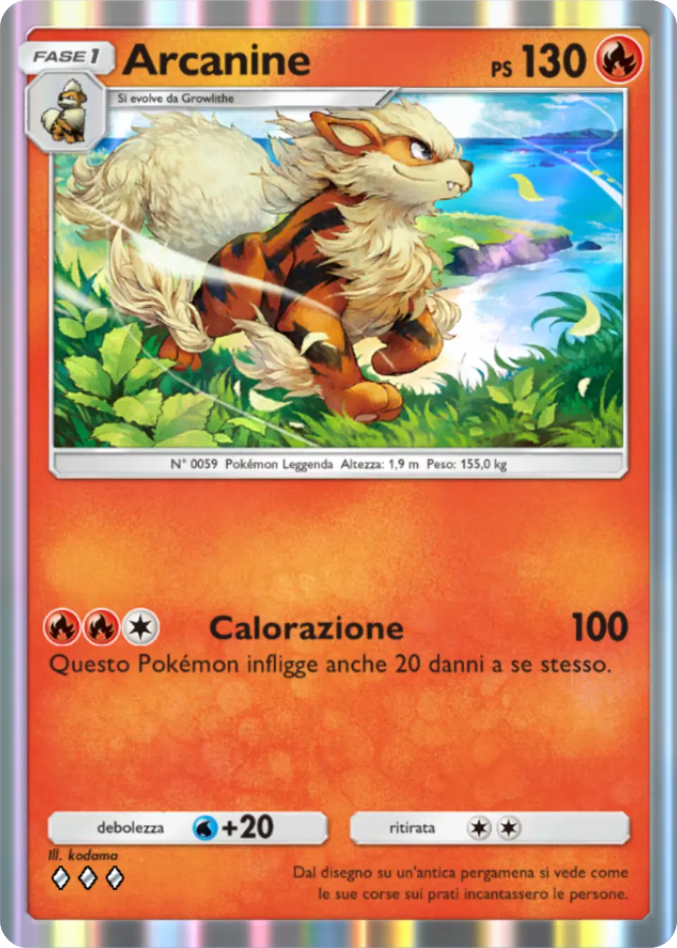 Carta Arcanine (A1-040)