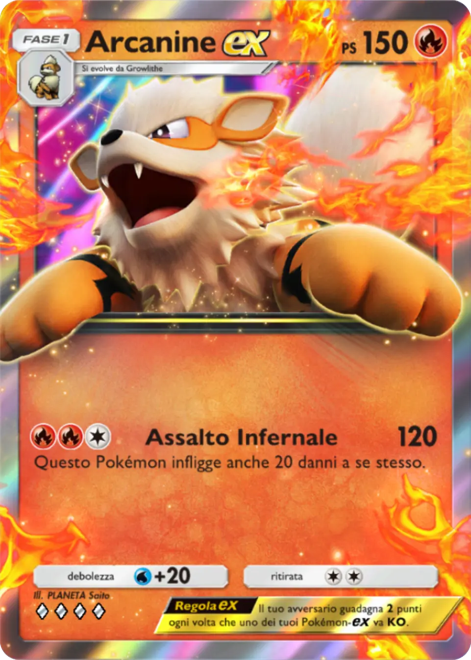 Carta Arcanine-ex (A1-041)