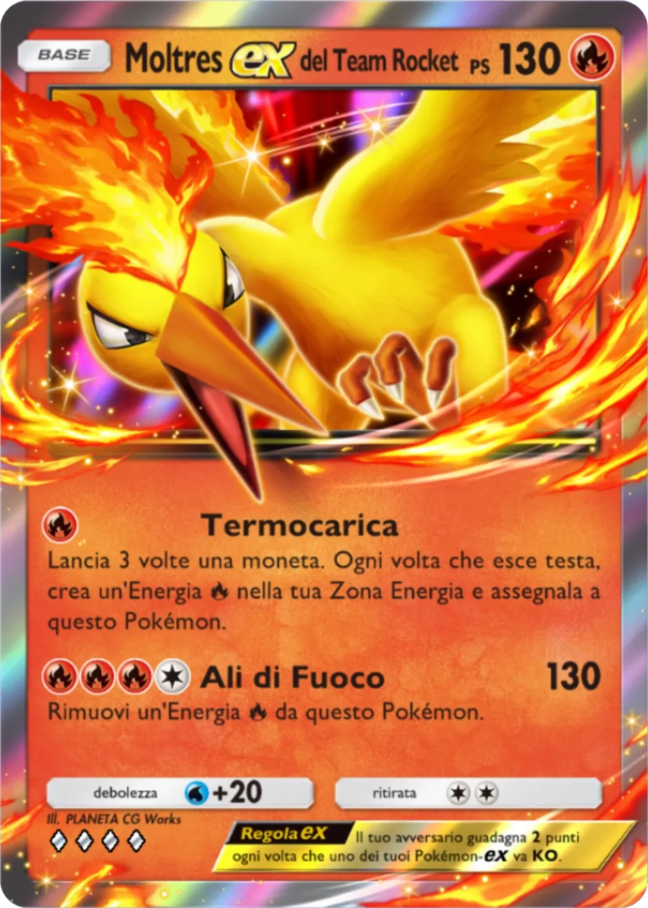Moltres-ex del Team Rocket