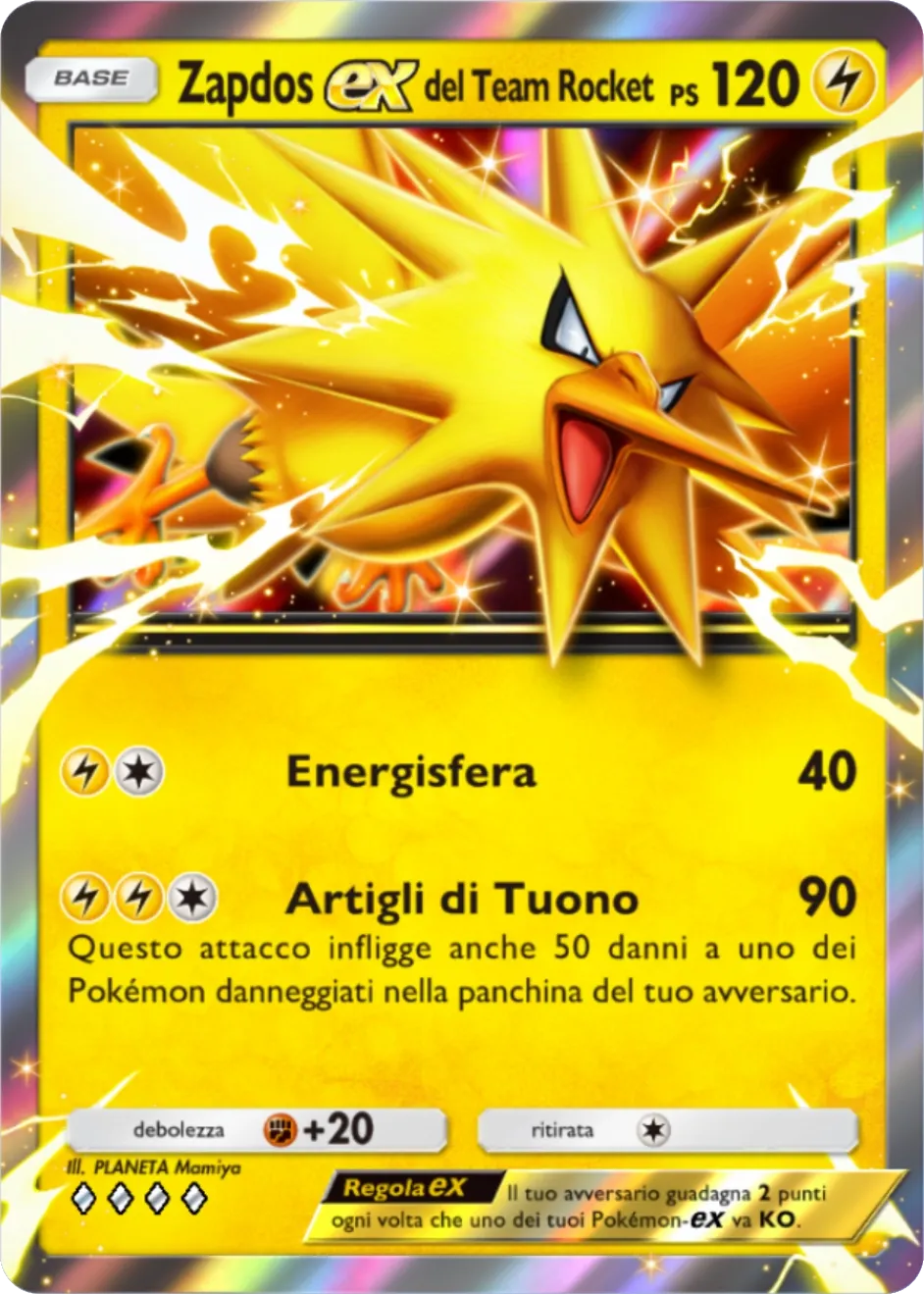 Zapdos-ex del Team Rocket