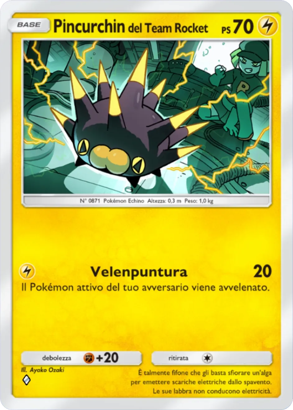 Pincurchin del Team Rocket