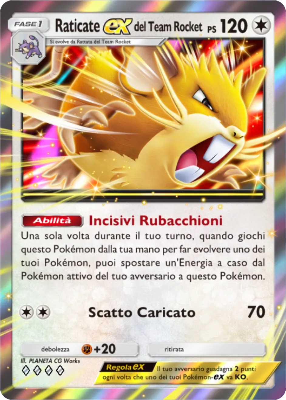 Carta Raticate-ex del Team Rocket (B4a-059) - Pokémon TCG Pocket